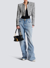 Short tweed jacket - Black & White