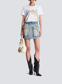 T-shirt imprimé Balmain Paris - Blanc