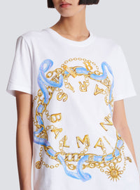 T-shirt imprimé Balmain Paris - Blanc