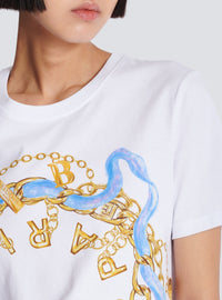 T-shirt imprimé Balmain Paris - Blanc