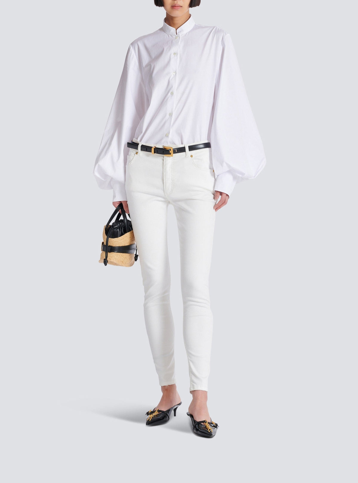 Pantalon skinny - Blanc Cassé