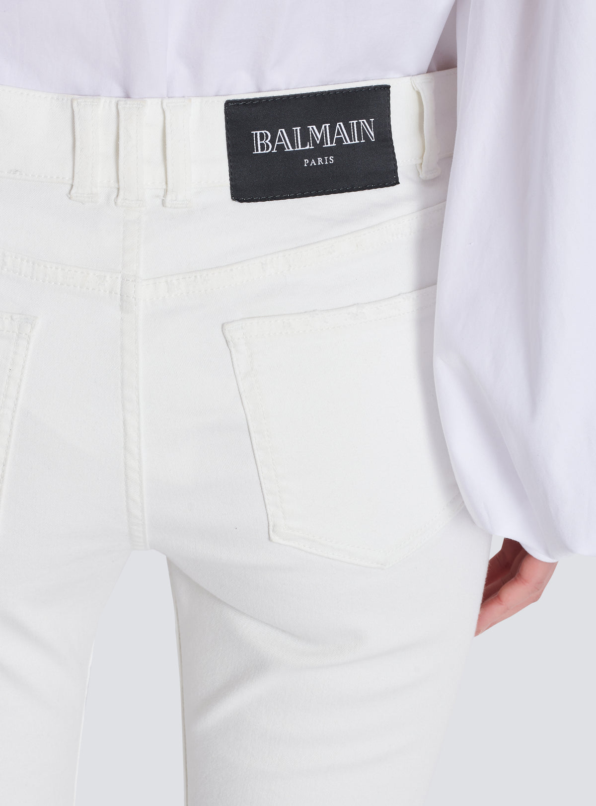 Pantalon blanc skinny - Blanc Cassé