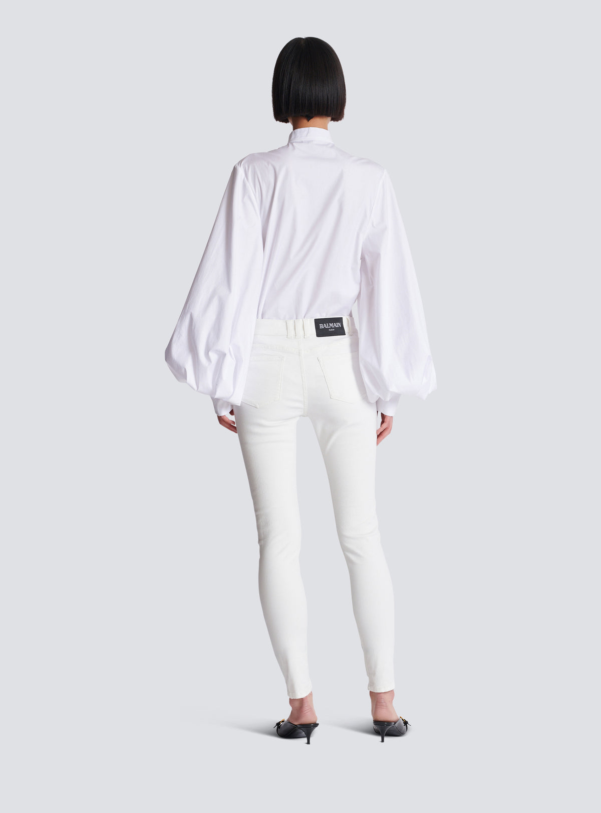 Pantalon blanc skinny - Blanc Cassé