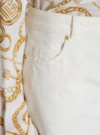 Jean droit en denim uni - Blanc Cassé