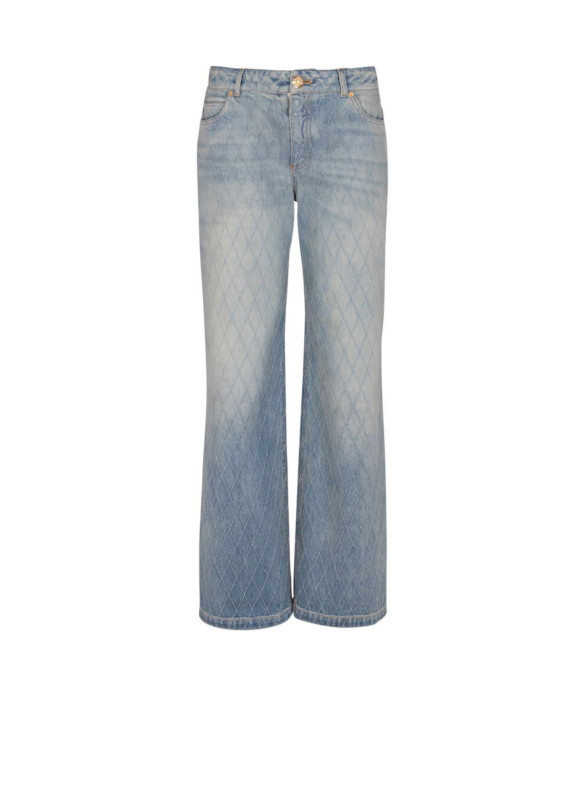 Jean droit en denim diamond - Bleu Jean Clair