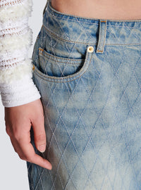 Jean droit en denim diamond - Bleu Jean Clair