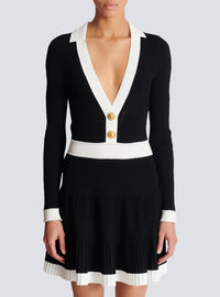 Robe en maille torsadée - Noir & Blanc