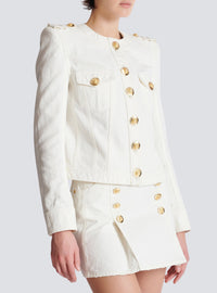 Short canvas jacket - Off-White