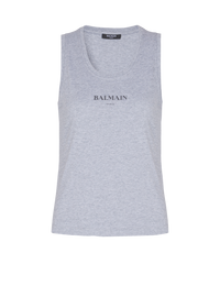 Débardeur avec imprimé balmain - Gris Chiné & Noir