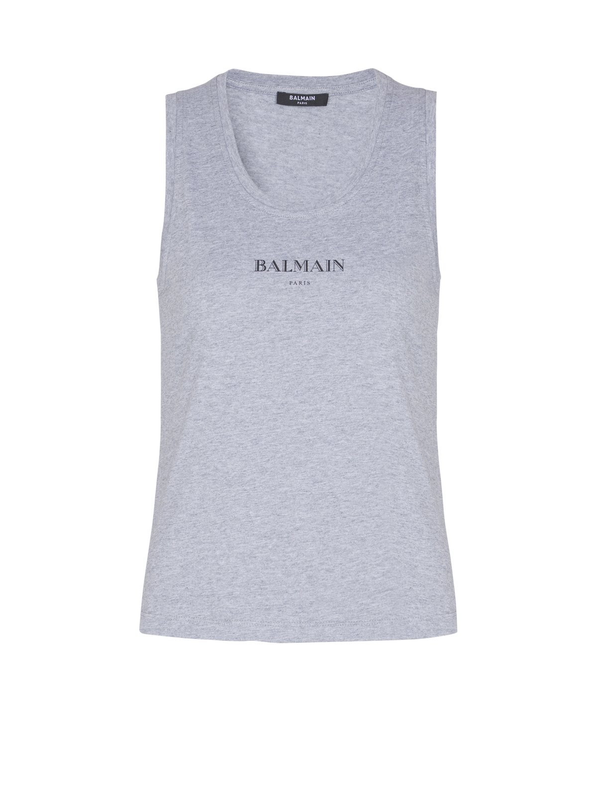 Débardeur avec imprimé balmain - Gris Chiné & Noir