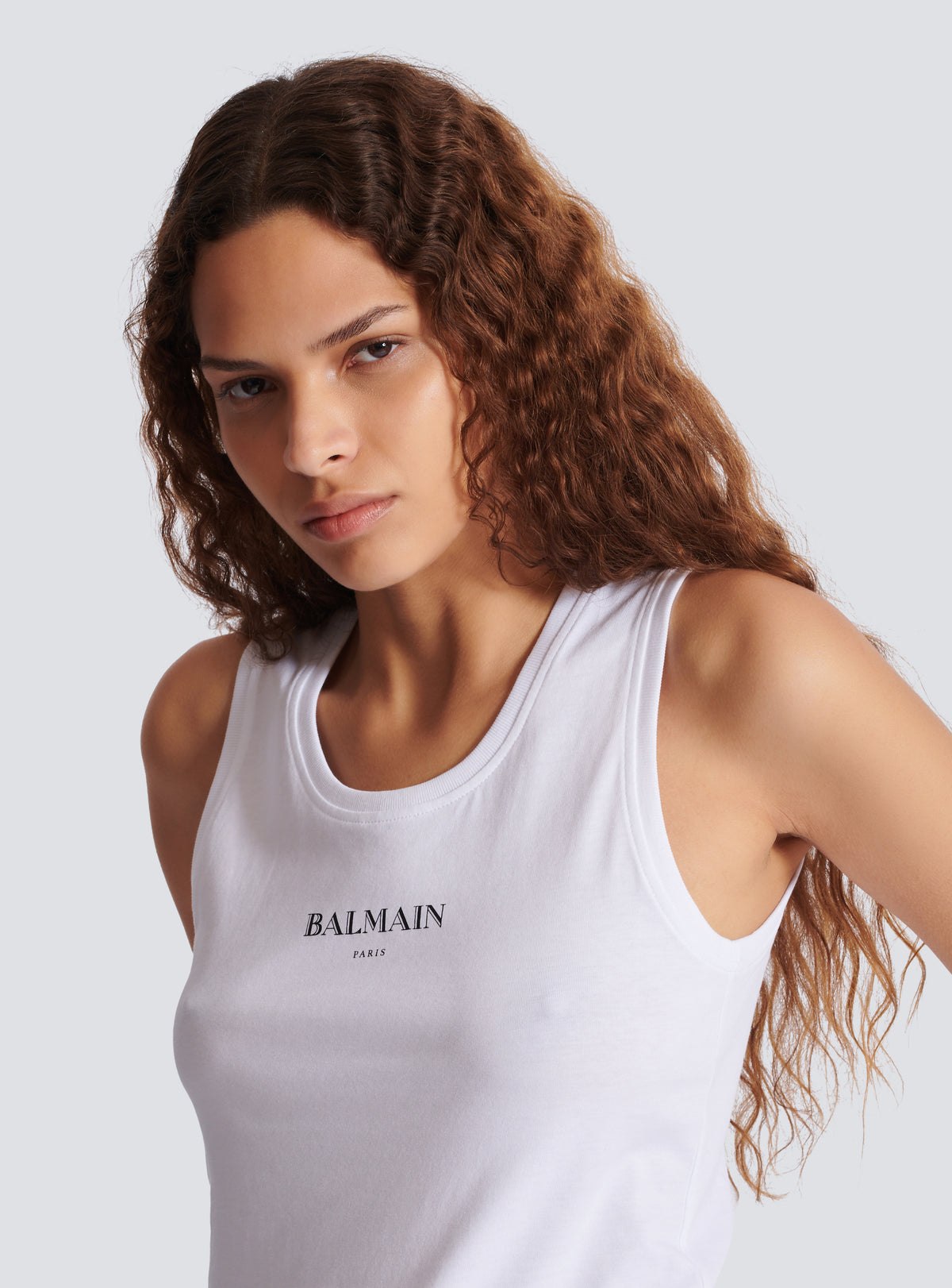 Débardeur avec imprimé balmain - Blanc & Noir
