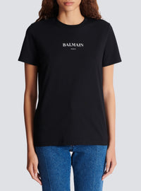 T-shirt avec imprimé balmain - Noir & Blanc