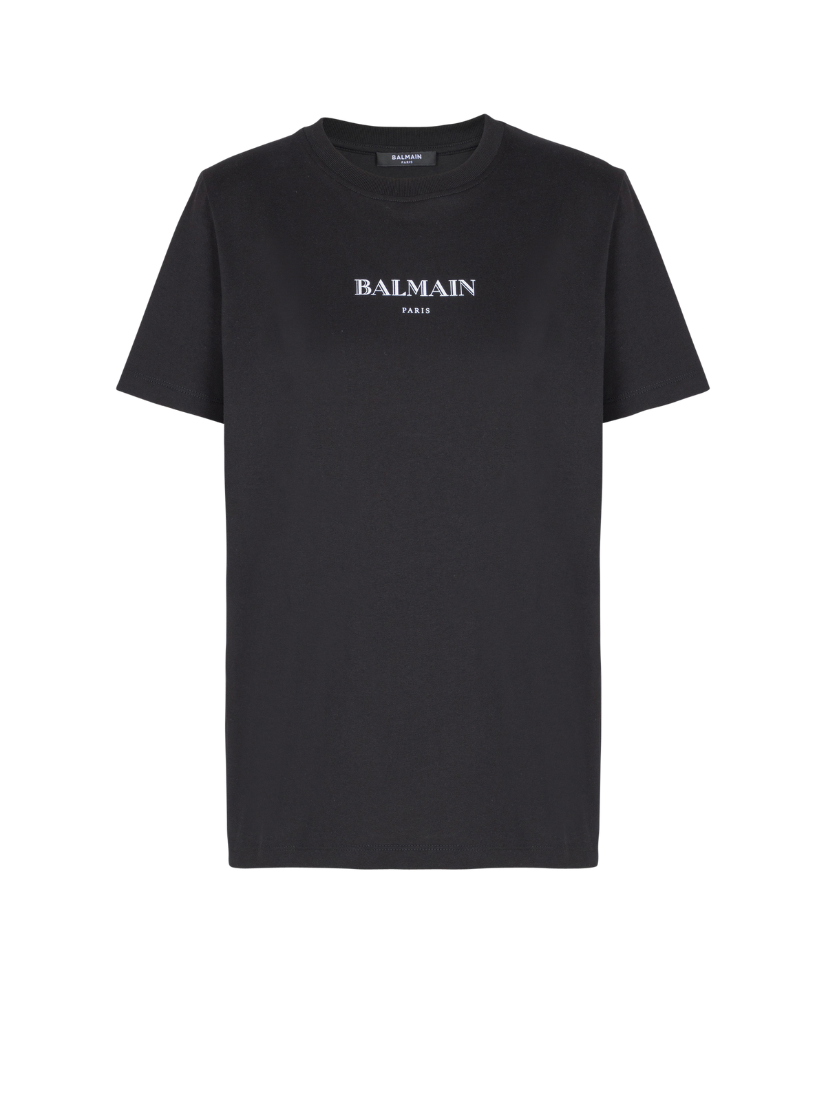 T-shirt avec imprimé balmain - Noir & Blanc