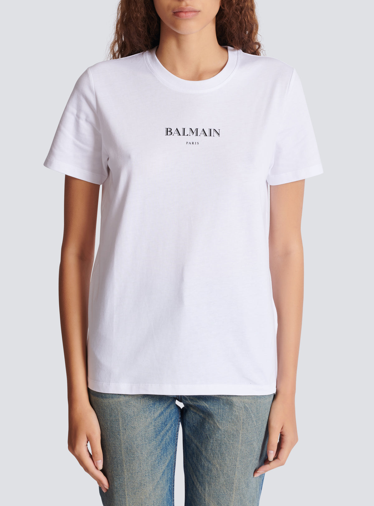 T-shirt avec imprimé balmain - Blanc & Noir