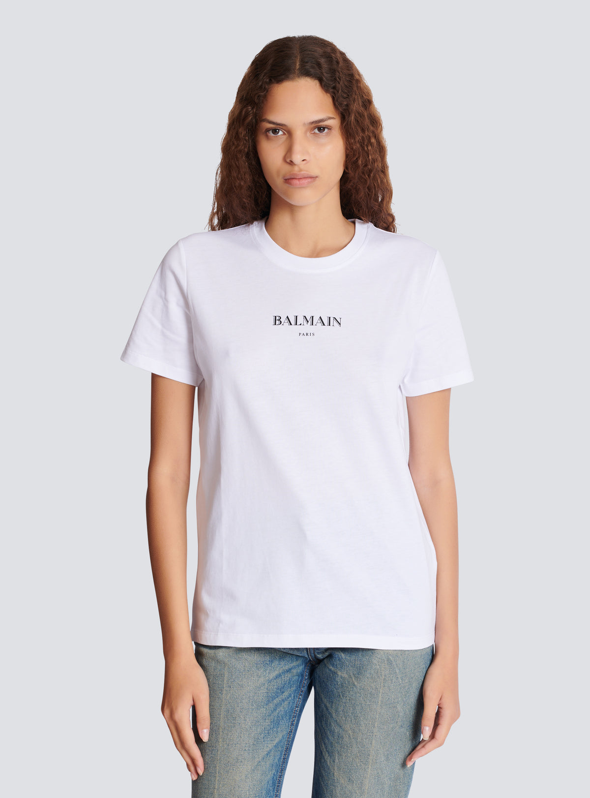 T-shirt avec imprimé balmain - Blanc & Noir