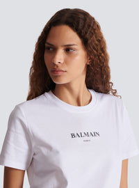 T-shirt avec imprimé balmain - Blanc & Noir
