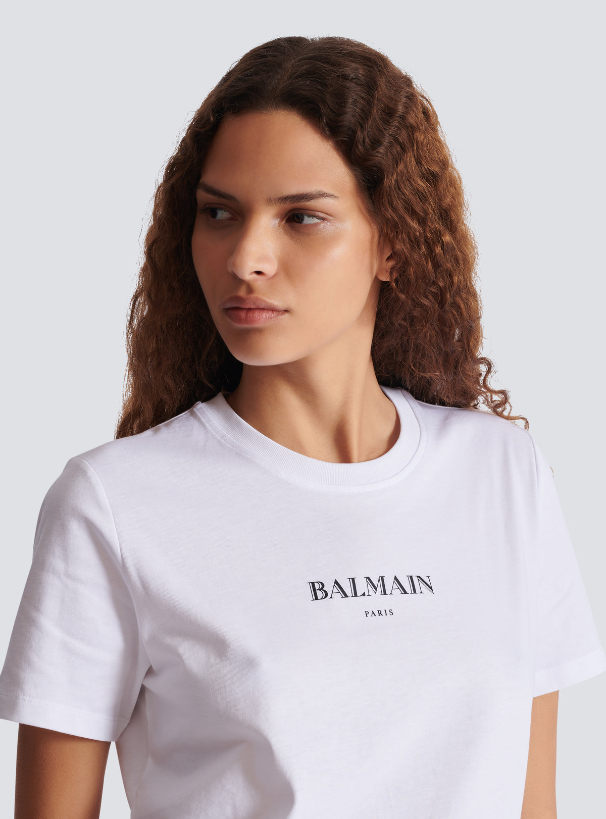 T-shirt avec imprimé balmain - Blanc & Noir