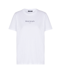 T-shirt avec imprimé balmain - Blanc & Noir
