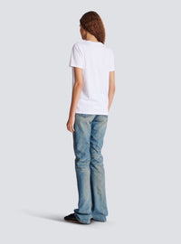 T-shirt avec imprimé balmain - Blanc & Noir