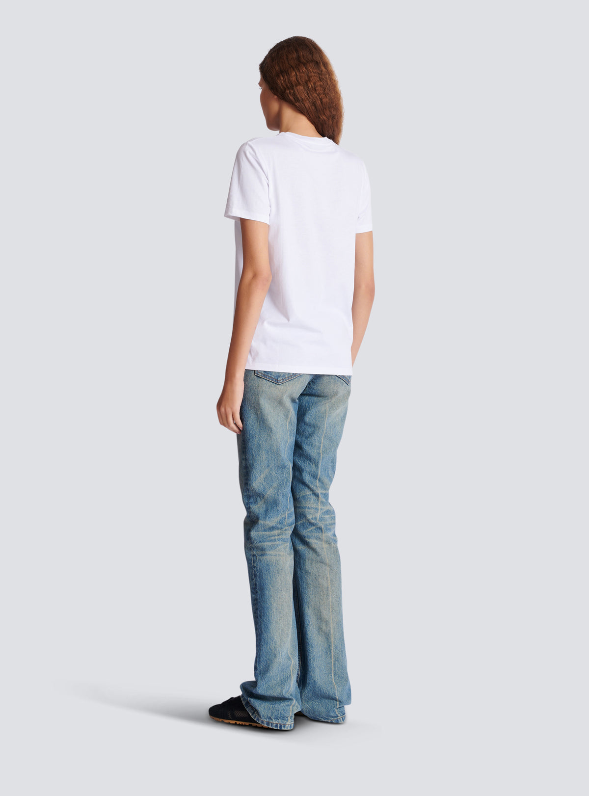 T-shirt avec imprimé balmain - Blanc & Noir