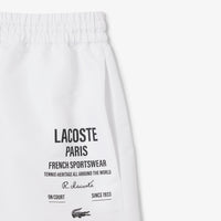 Printed drawstring shorts - White