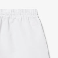 Short imprimé à cordon - Blanc
