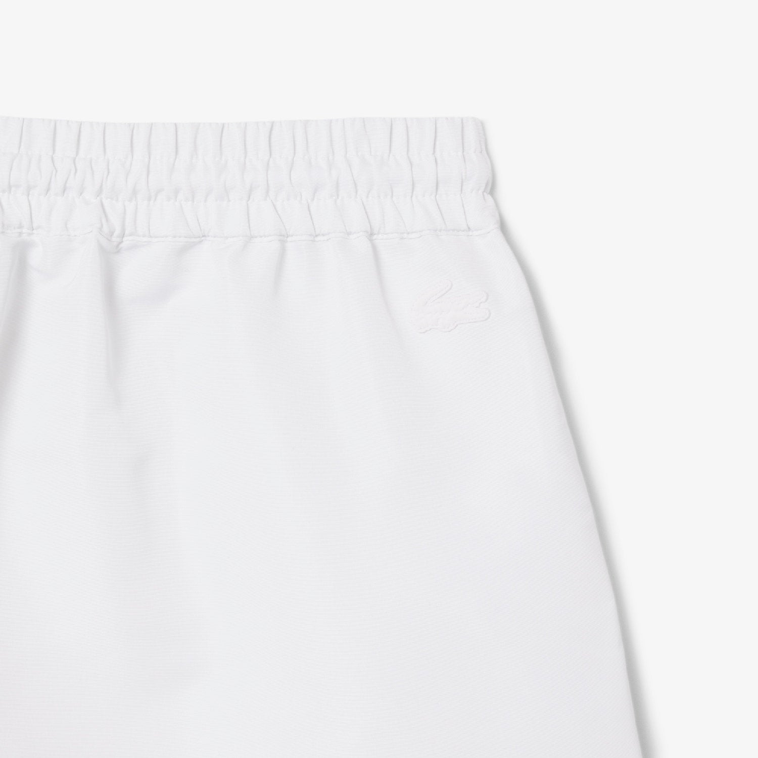 Short imprimé à cordon - Blanc