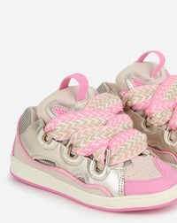 Sneakers low top 'curb' pour filles - Rose