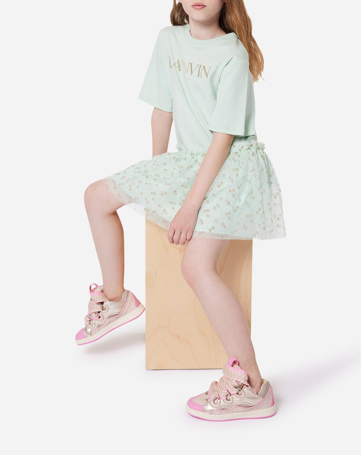 Sneakers low top 'curb' pour filles - Rose