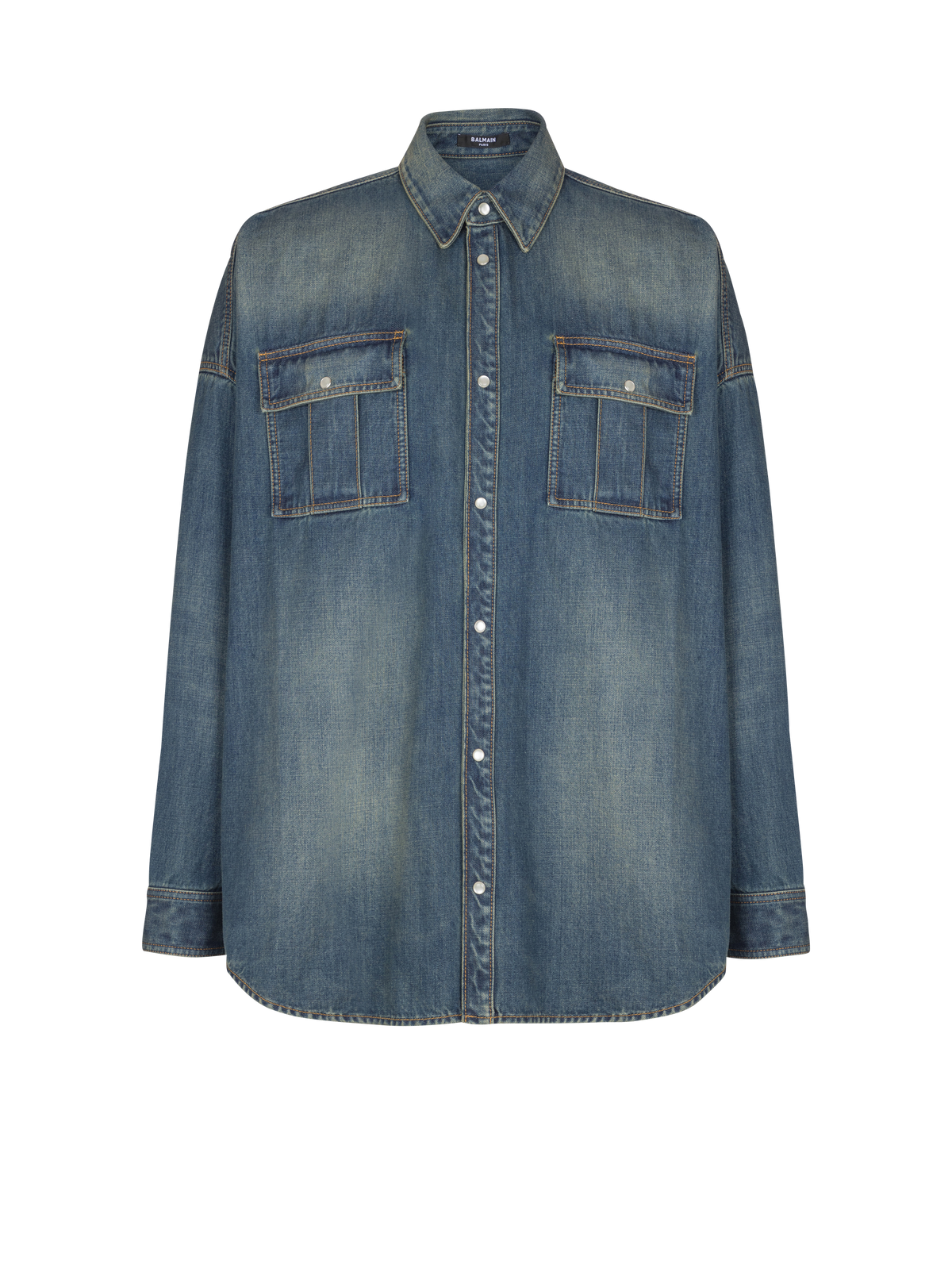 Chemise en denim - Bleu Jean Fonce