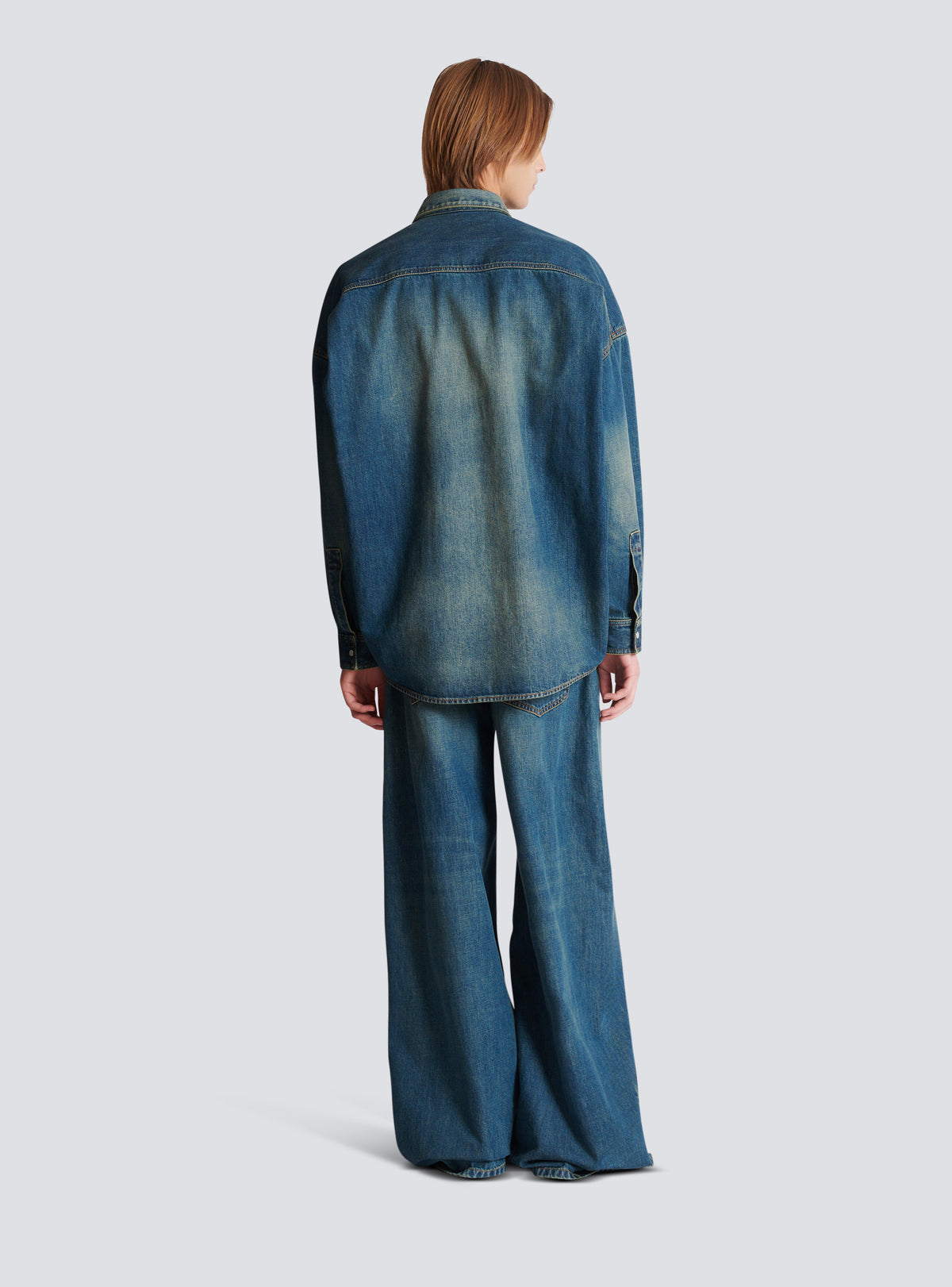 Chemise en denim - Bleu Jean Fonce