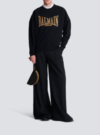 Sweatshirt brodé - Noir & Or