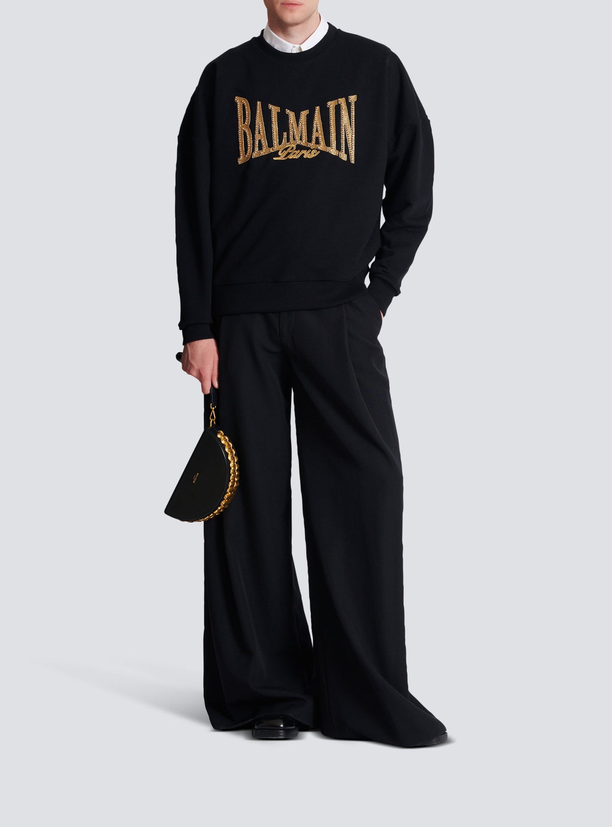 Sweatshirt brodé - Noir & Or