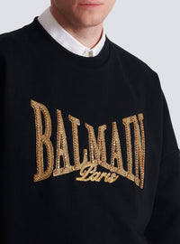 Sweatshirt brodé - Noir & Or