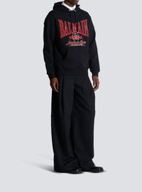 College Emblem hoodie - Black & Red