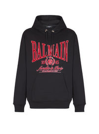 College Emblem hoodie - Black & Red