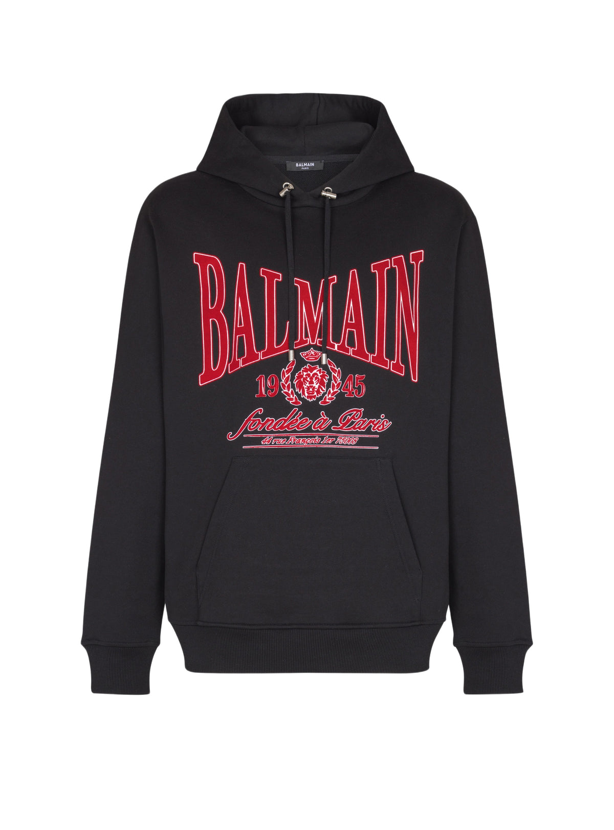 College Emblem hoodie - Black & Red
