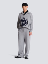 Pantalon de jogging en cachemire écologique - Gris Chiné