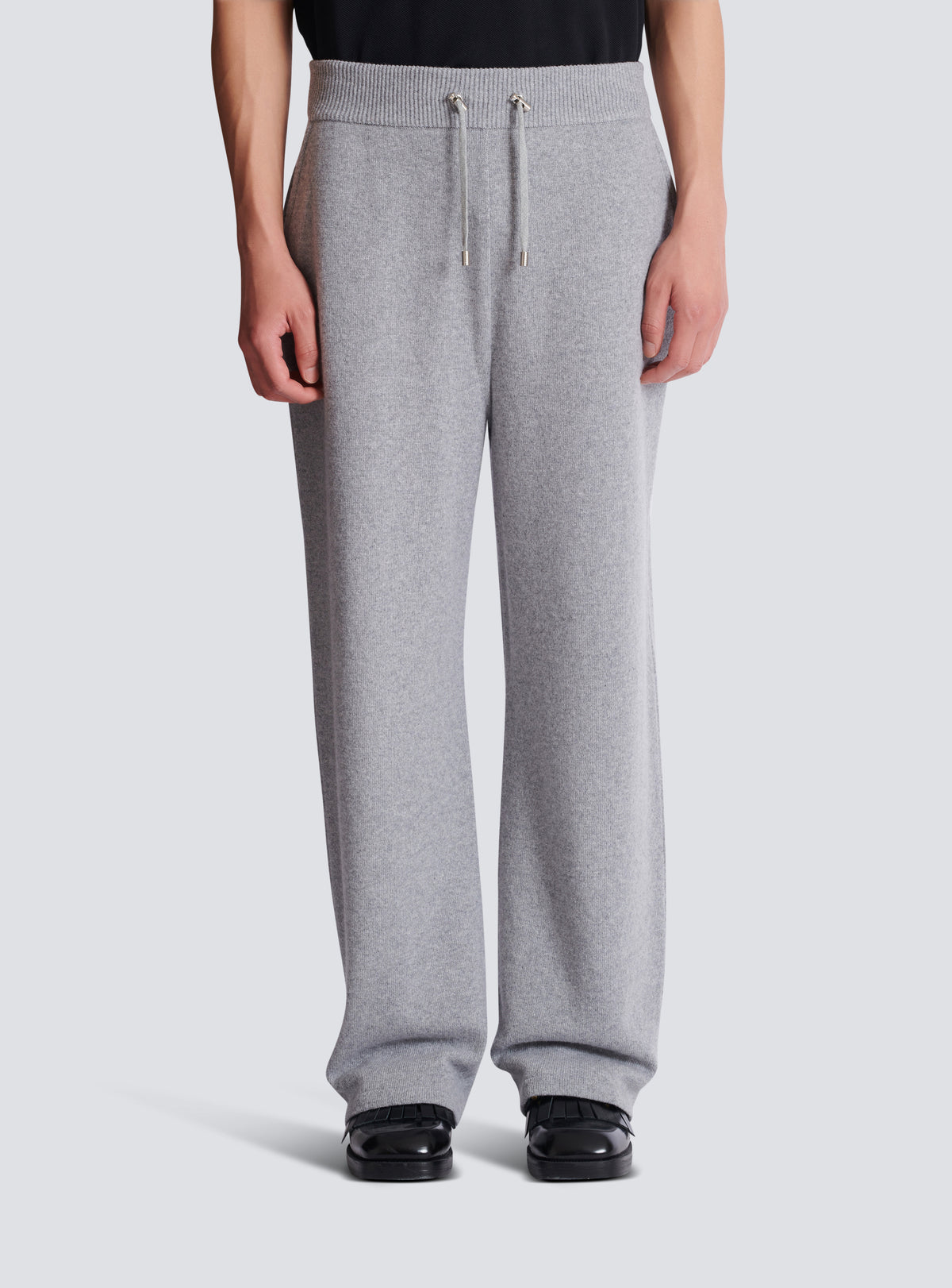 Pantalon de jogging en cachemire écologique - Gris Chiné