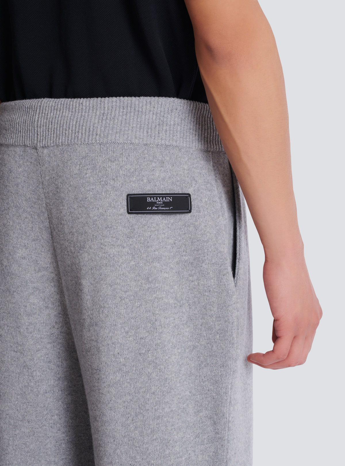 Pantalon de jogging en cachemire écologique - Gris Chiné