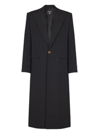 Manteau long en laine - Noir