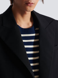 Manteau long en laine - Noir