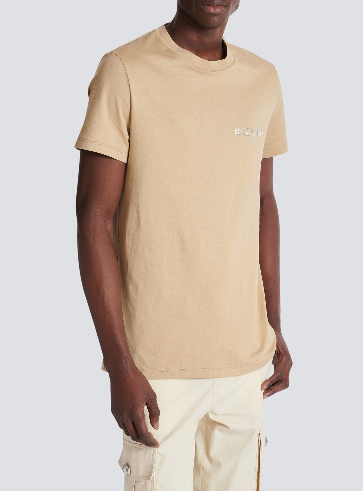 Vintage Gel logo T-shirt - Beige