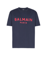 T-shirt imprimé balmain paris - Marine & Rouge
