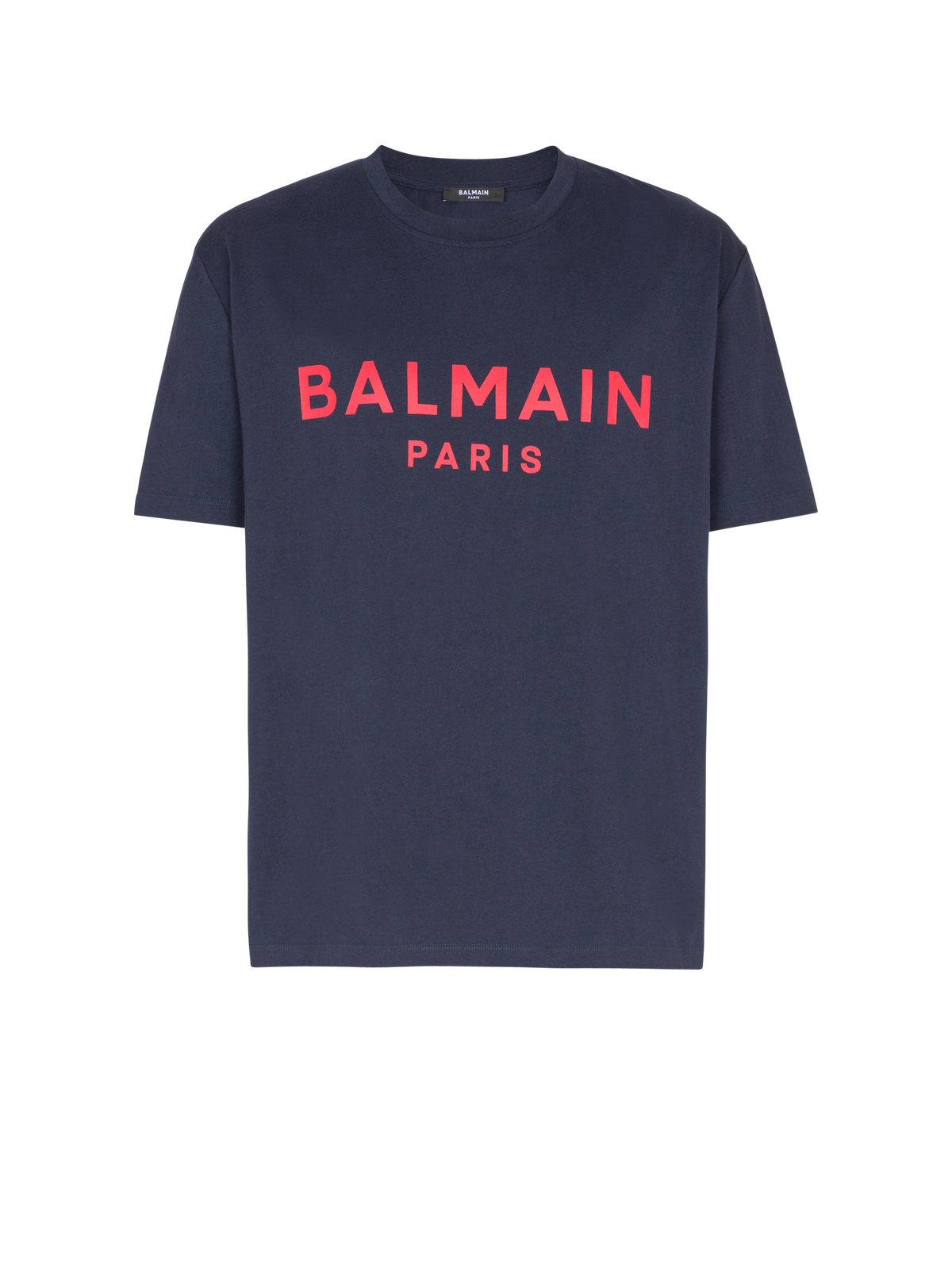 T-shirt imprimé balmain paris - Marine & Rouge