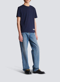 T-shirt imprimé - Marine & Blanc