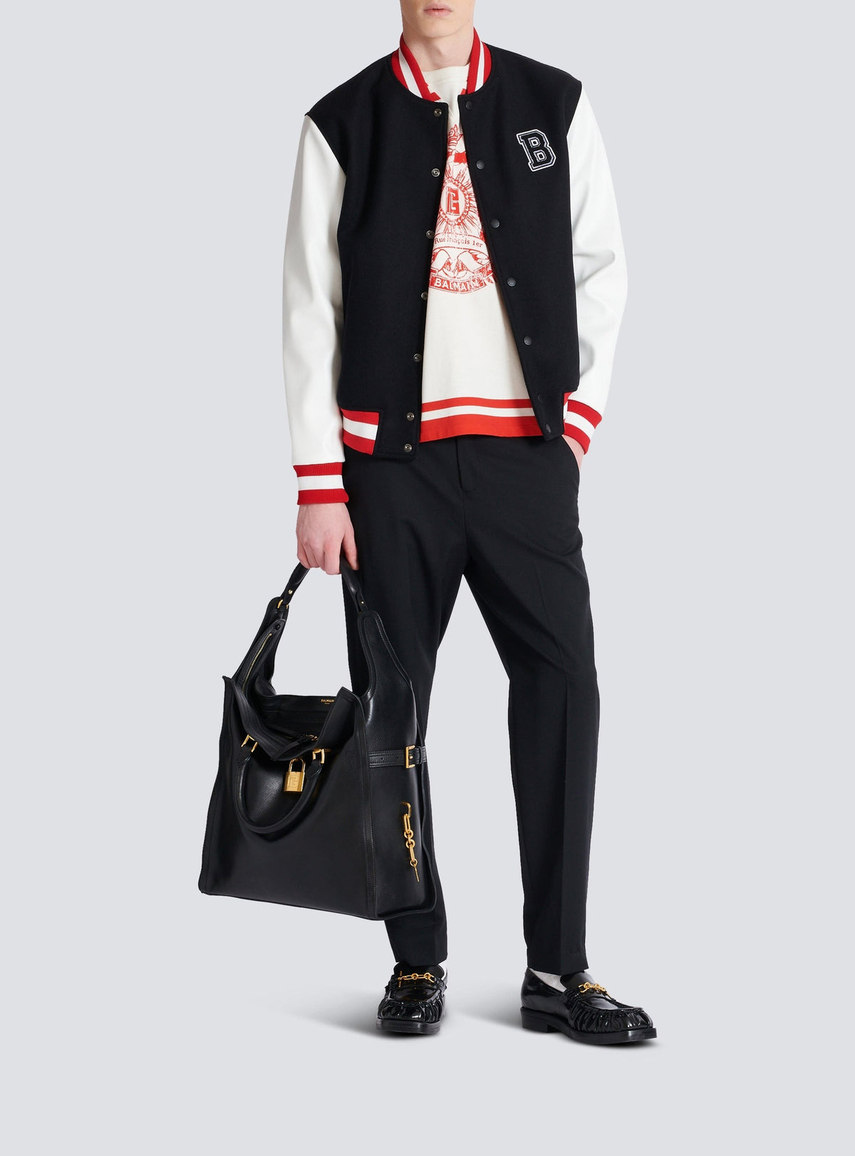 Varsity T-shirt - Cream & Red