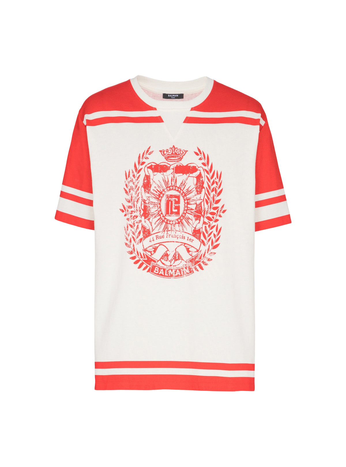 Varsity T-shirt - Cream & Red