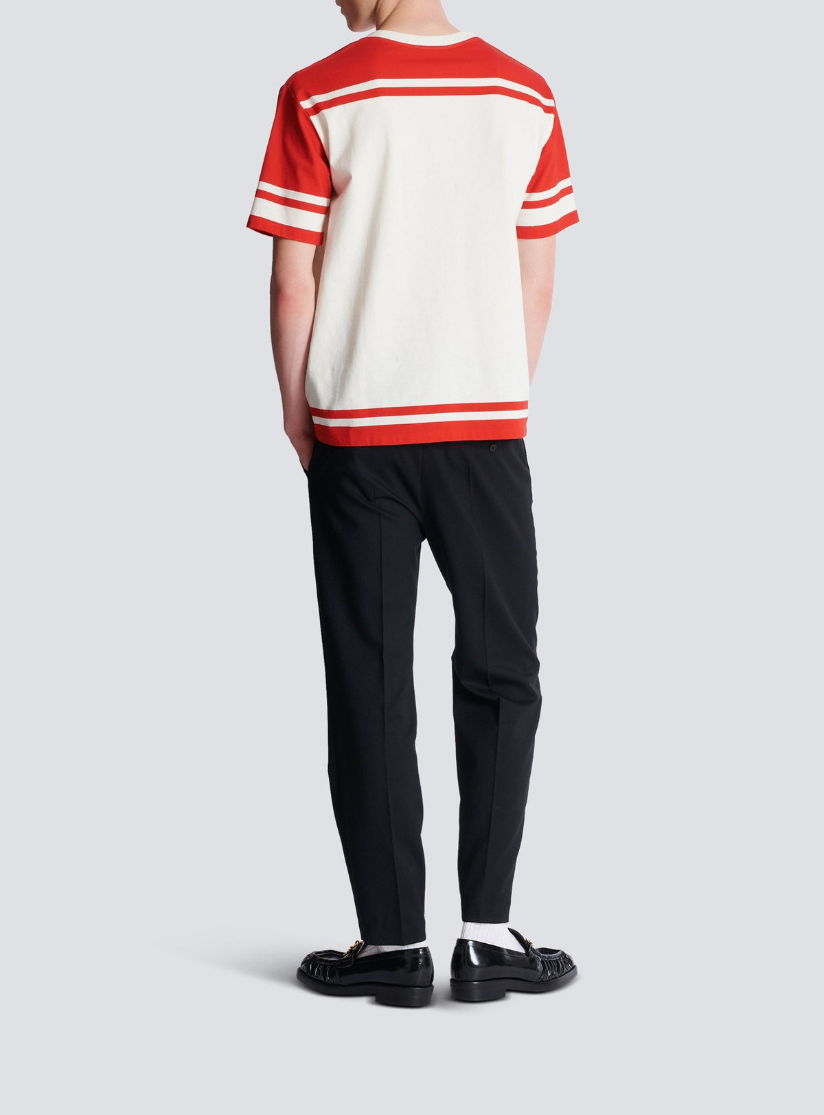 Varsity T-shirt - Cream & Red