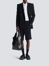 Chemise brodée en popeline - Blanc Optique